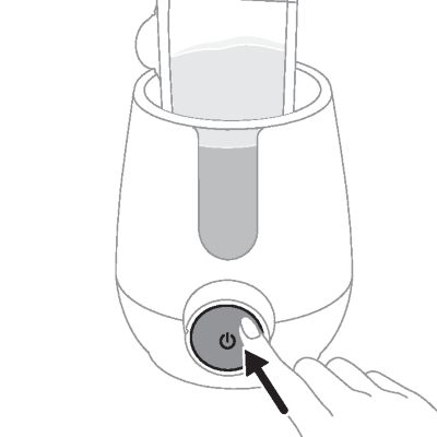 Melk in melkzakken opwarmen